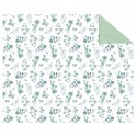 Cartolina Fantasia Verde c/Flores 50x70cm 300grs