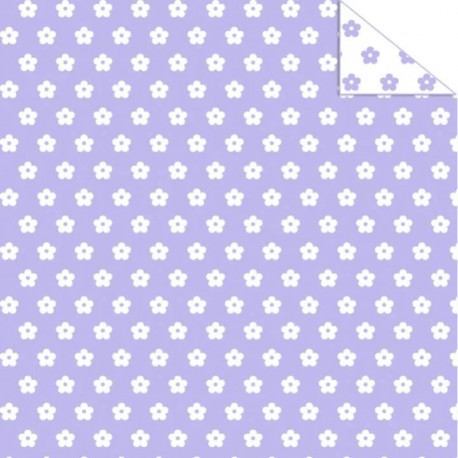 Cartolina Fantasia Rosa c/Flores 50x70cm 300grs