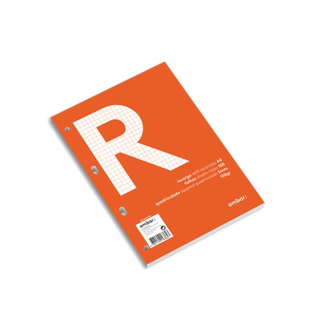 Recarga Papel Ambar School A4 Quadriculado 100gr 100Fls