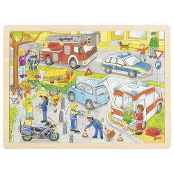 Puzzle Policia 56 pçs