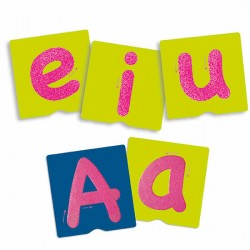 Cartões Tátil de Letras c/ Sinais de Pontuação