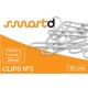 Clips Nº 10 50mm Cx C/ 100und