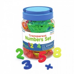 Números Translúcidos Coloridos