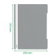 Classificador Capa Transparente Preto Leitz 4191 25un