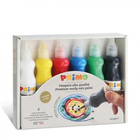 Guache Primo Sortido (6 cores x 75ml)