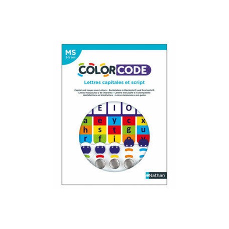 Color Code Letras maiúsculas e escrita cursiva