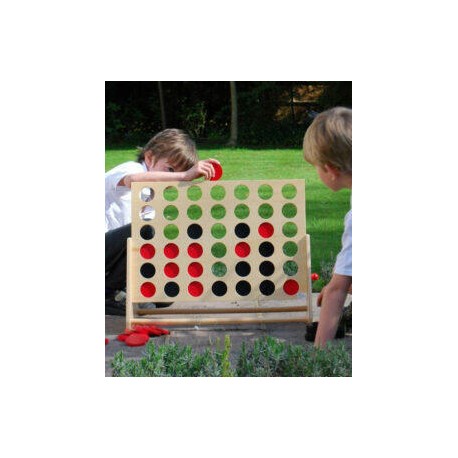 4 em Linha de Madeira Gigante