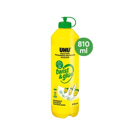 Cola UHU Liquida Recarga Twist Glue Renature 810ml