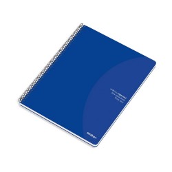 Caderno Espiral A5 Quadriculado 70g Ambar Azul 80Fls