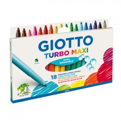 Marcador Feltro Giotto Turbo Maxi 18 Cores