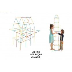 Jogos de Construção 3 Dimensões 808pçs