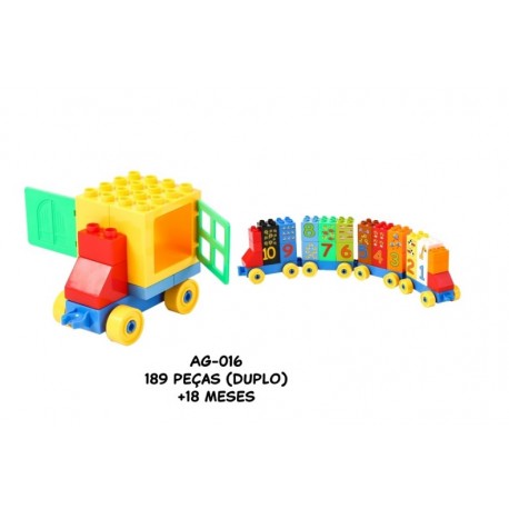 Jogos de Construção Duplo 189 pçs