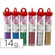 Purpurina Fantasia Cores Metálicas 6 cores x 14grs