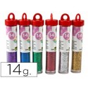 Purpurina Fantasia Cores Metálicas 6 cores x 14grs