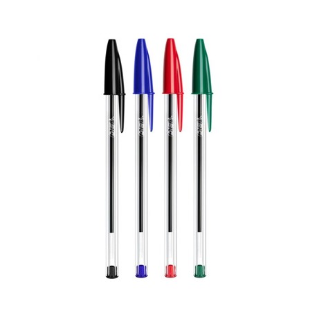 Esferográfica 4 Cores 1mm Ball Point BIC Cristal 4un