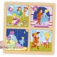 Set 2 Puzzles Cinderela e os 3 Porquinhos