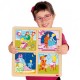 Set 2 Puzzles Cinderela e os 3 Porquinhos