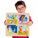 Set 2 Puzzles Cinderela e os 3 Porquinhos