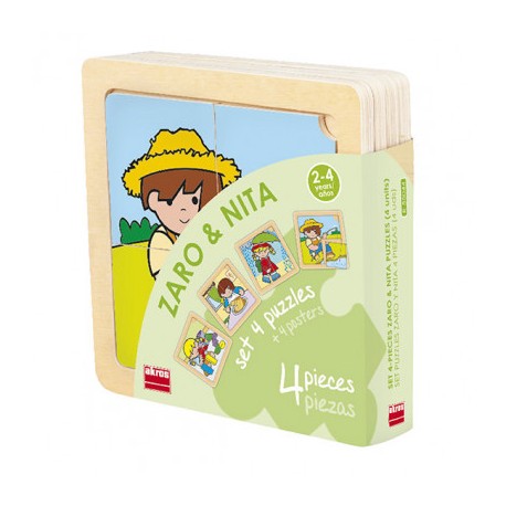 Set 4 Puzzles Zaro e Nita 4 peças