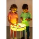 Bandeja Sensorial de Luz Play Bin com LED e Suporte Ajustável.