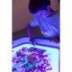Bandeja Sensorial de Luz Led Tuff Tray com Suporte Ajustável