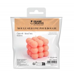 Molde Silicone P/Velas Cubo Engraçado