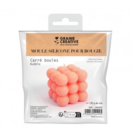 Molde Silicone P/Velas Cubo Engraçado