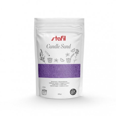 Areia de Cera p/ Vela 200gr.- Lavanda