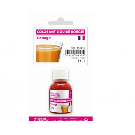 Corante Líquido Laranja p/ Vela 27ml
