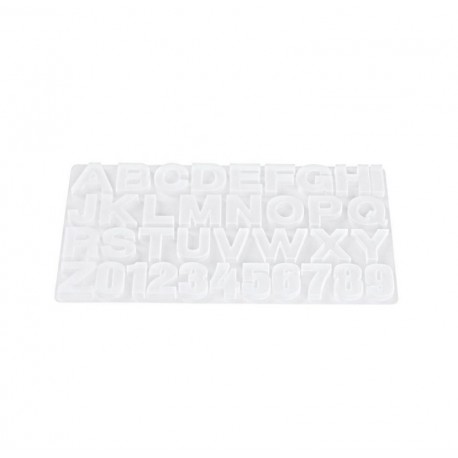 Molde de Silicone Alfanumérico 40mm