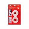 Fita de Velcro Branco Adesiva 20mm x 1 m