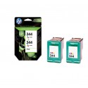 Tinteiro HP Nº 344 + Nº 344 DJ 460 Tricolor PACK 2