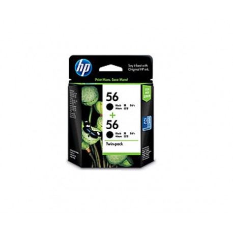 Tinteiro HP Nº 56 + Nº 56 Deskjet Preto Pack 2
