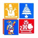 Stencil de Natal 6 pçs