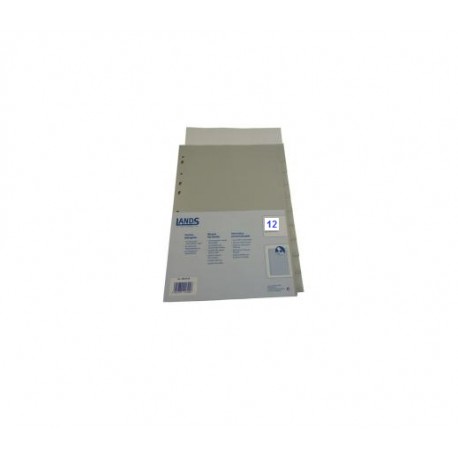 Separador de Arquivo A4 P.P. Lands 12 Pos.