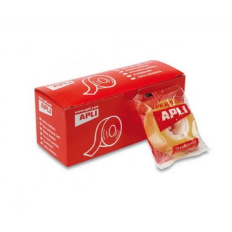 Fita Cola Apli 19mm x 33m Transparente
