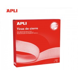 Fita de Velcro Branco Adesiva Bobine 2 cm x 25 m